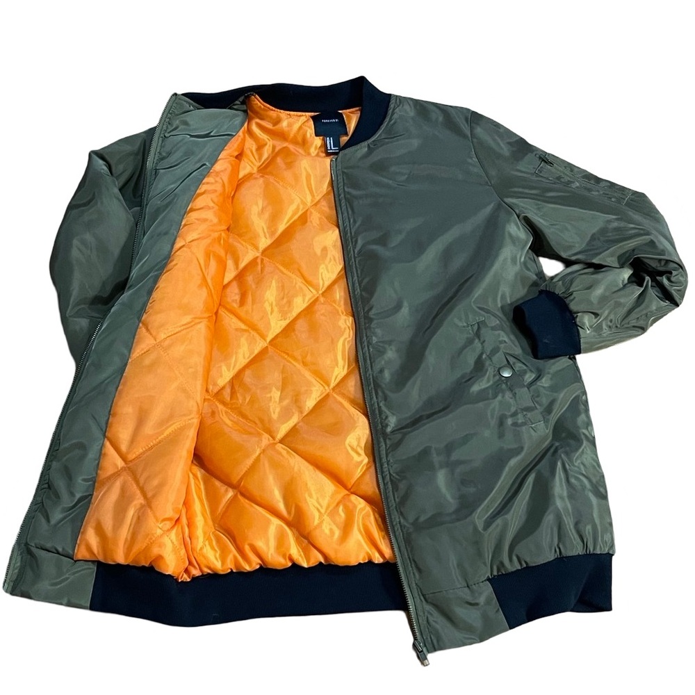 CLOSING SALE - New - Extended Olive Bomber Jacket